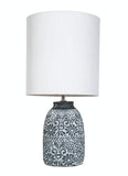 Amalfi Fleur Table Lamp Grey/White 24x24x47.5cm
