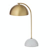 Amalfi Atticus Table Lamp Brass & White 20x29x48cm
