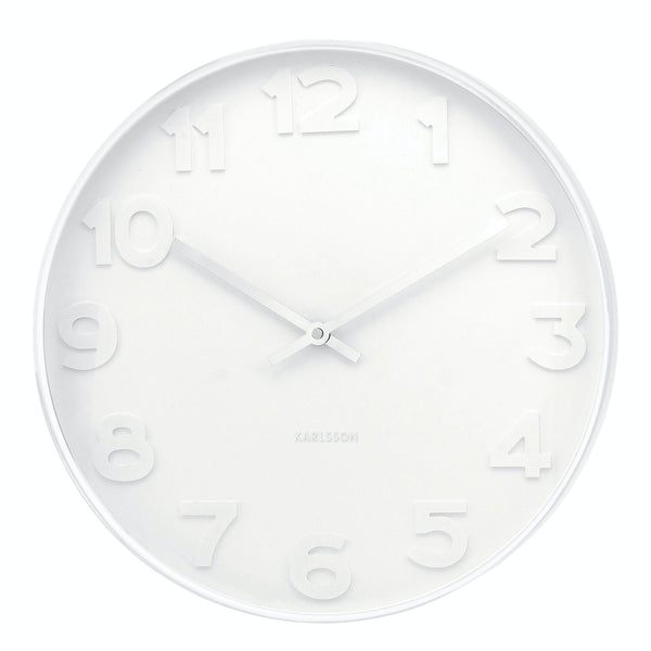 Karlsson Mr White Wall Clock White 38x38x6cm