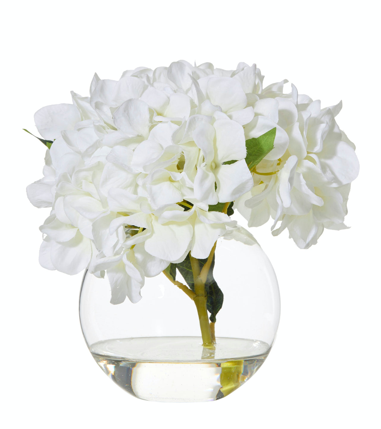 Rogue Hydrangea-Sphere Vase White/Glass 24x24x23cm