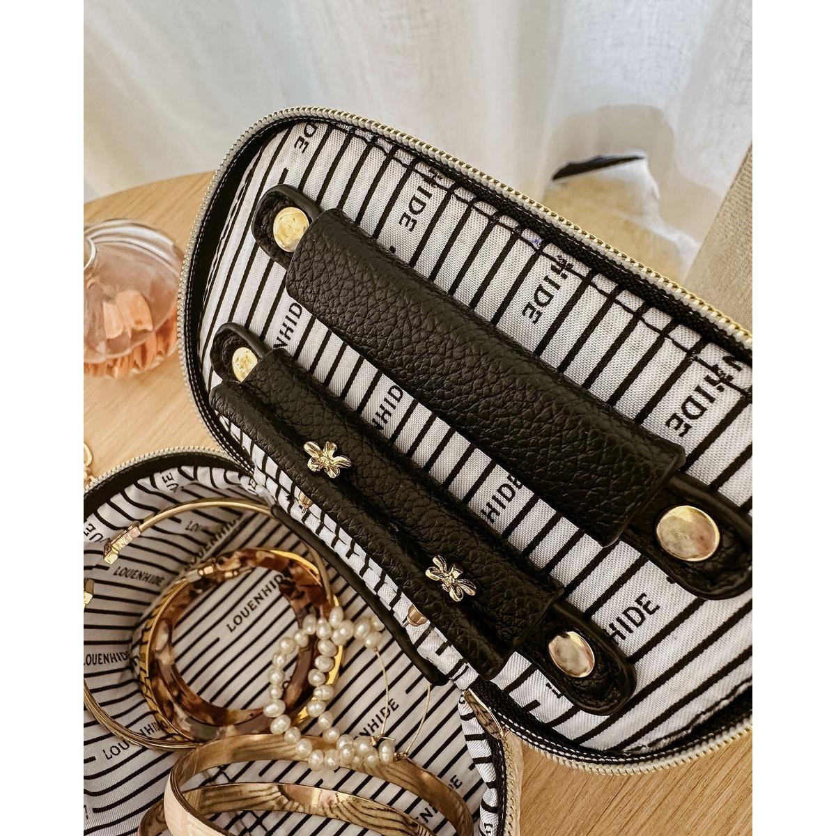 Louenhide Trudy Rectangular Jewellery Box Natural Black | Minimax