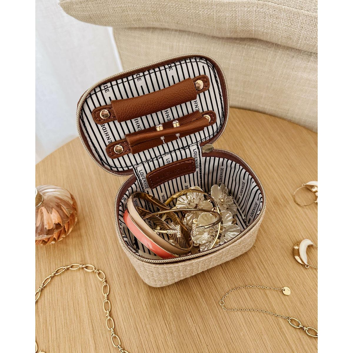 Louenhide Trudy Rectangular Jewellery Box Natural Tan | Minimax