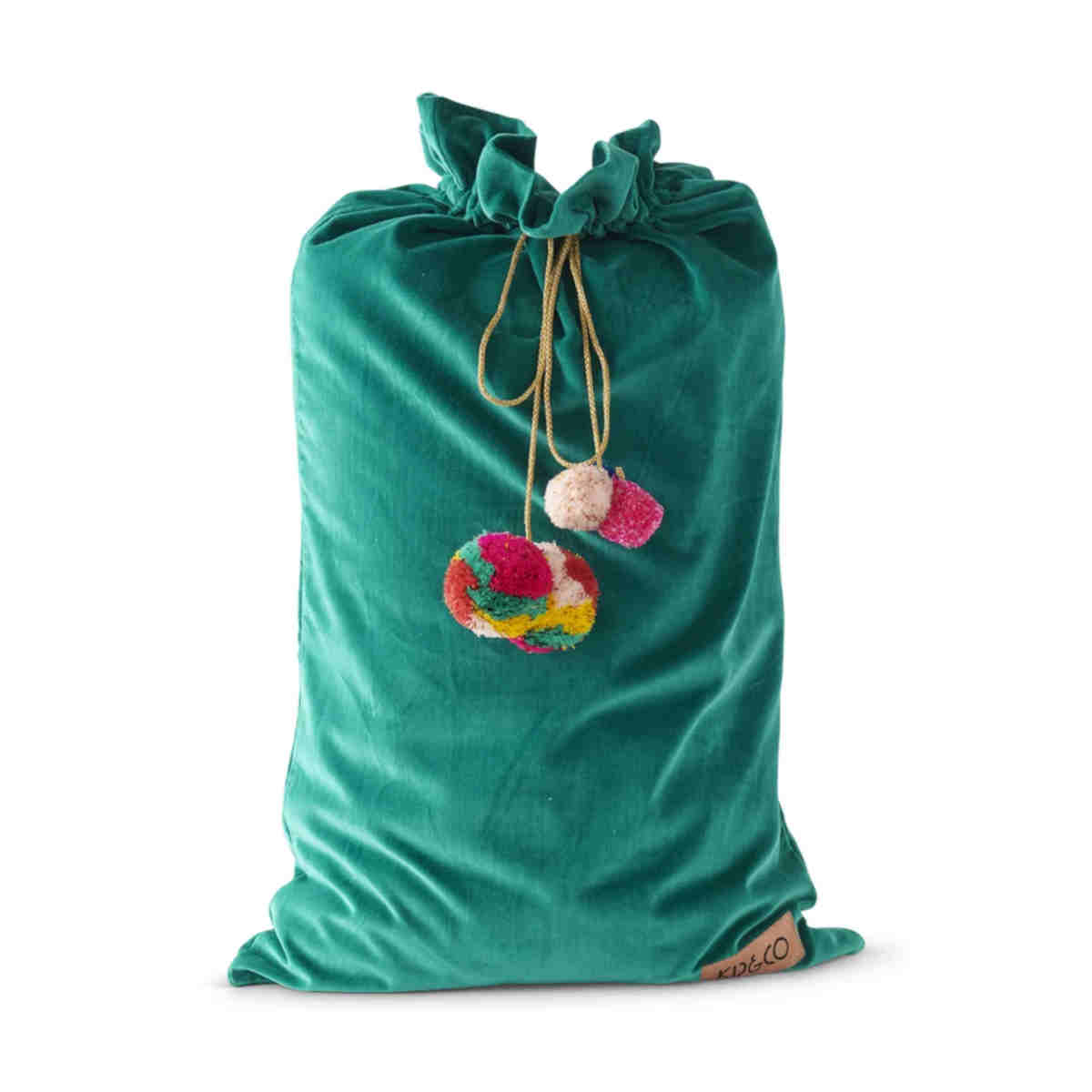 Kip&Co. Velvet Santa Sack Jade Green 20x29cm | Minimax