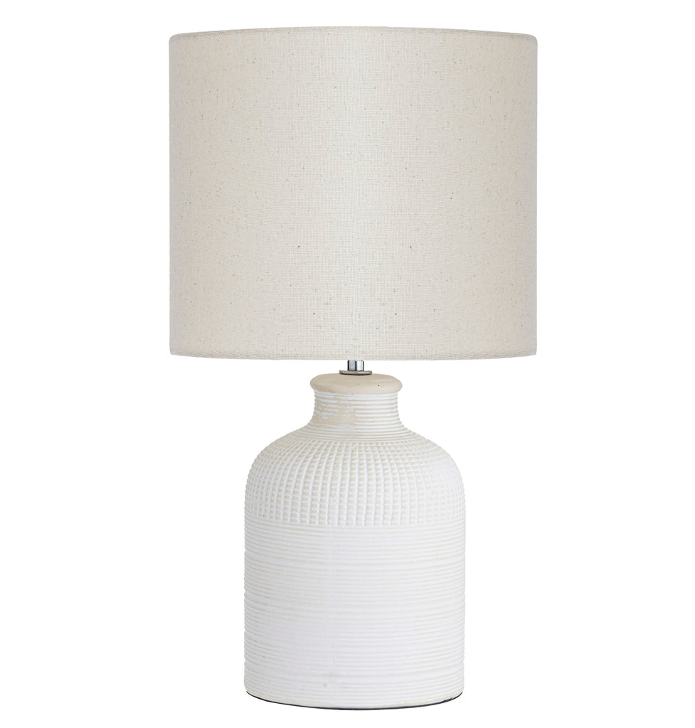 Amalfi Isla Table Lamp White Wash 26x26x47cm
