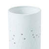 Emporium Cylinder Lamp- Cutout White 12x12x20cm