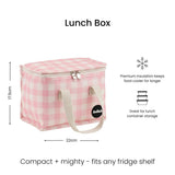Kollab Lunch Bag Candy Pink Check | Minimax