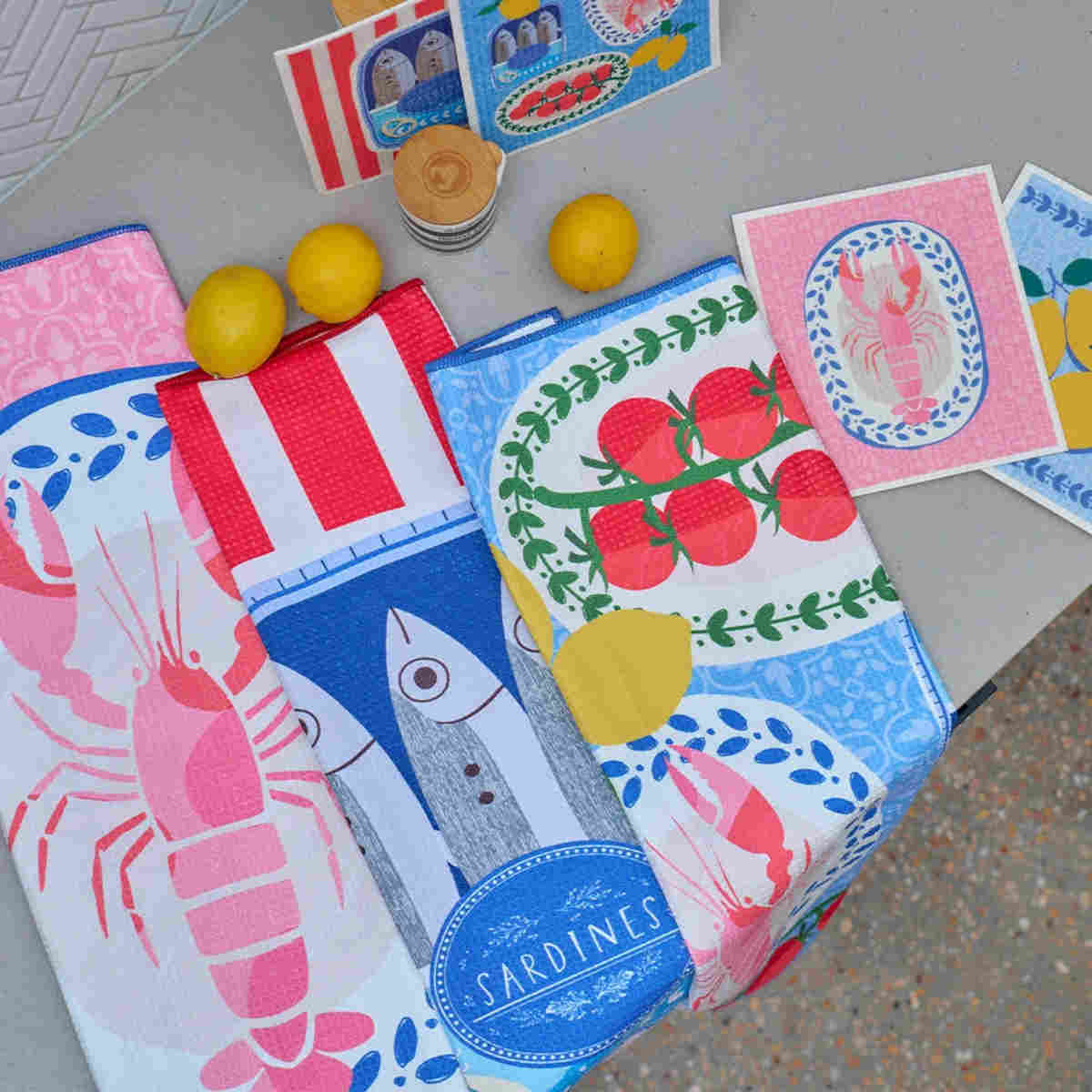 Annabel Trends Taste of Sicily Tea Towel | Minimax