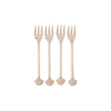 Kip&Co Saltwater Shells Oyster Fork Silver Set of 4