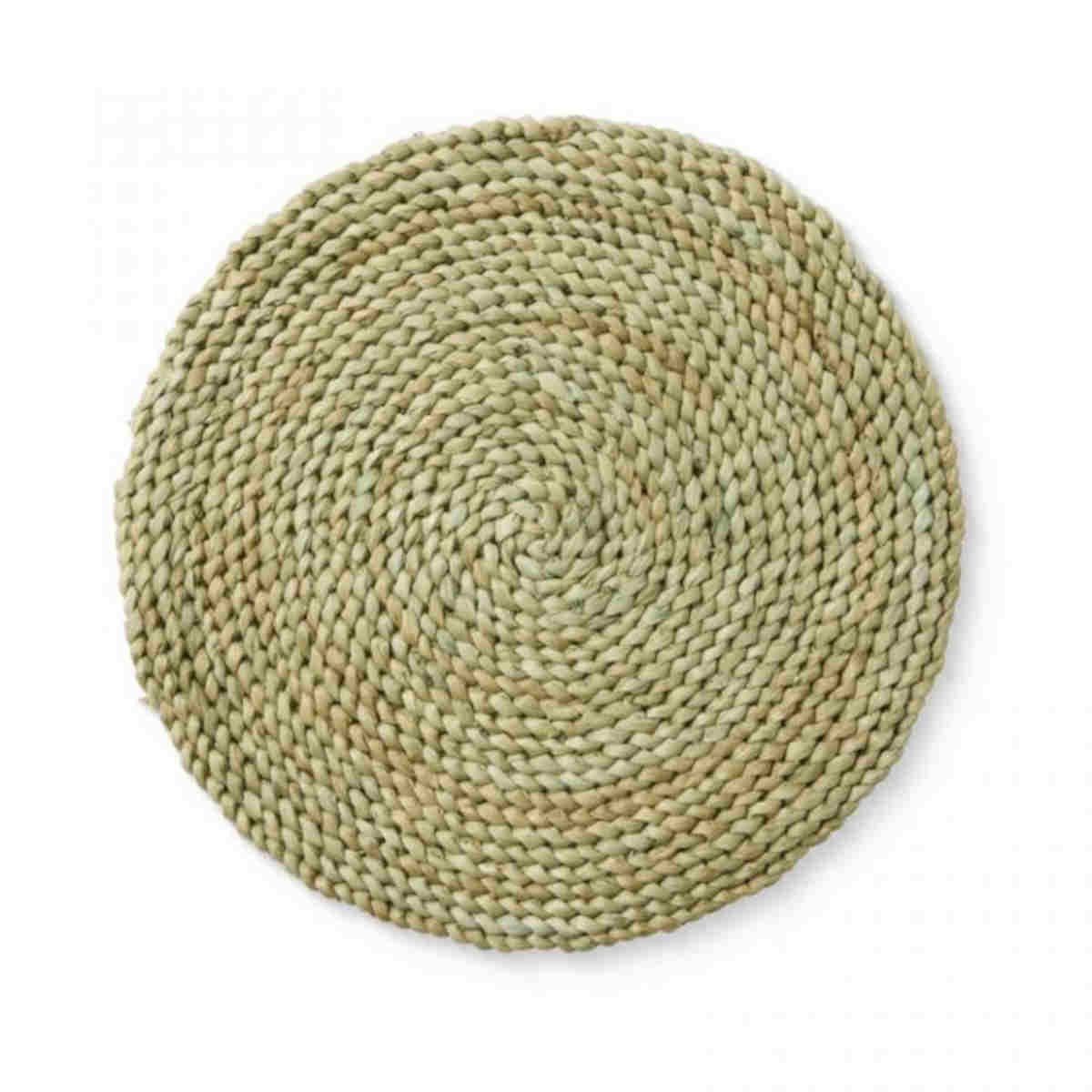 Madras Link Braided Placemat Olive 33cm | Minimax