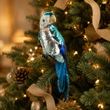 Vixen & Velvet Donatella Sequin Parrot Blue 32cm | Minimax