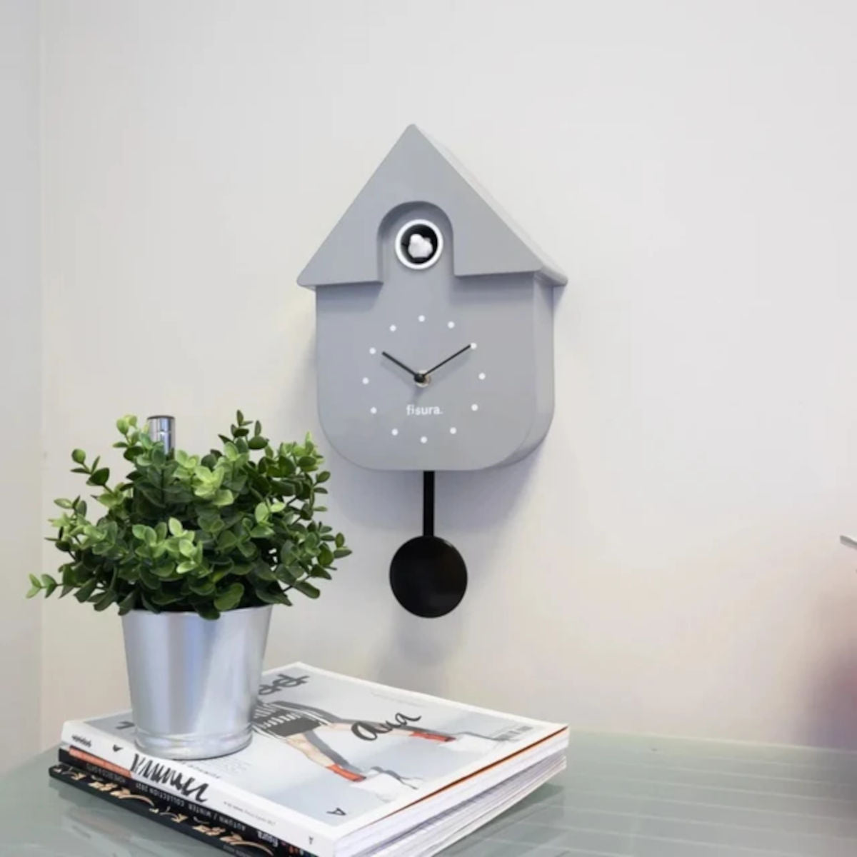 Fisura Cuckoo House Clock Grey | Minimax