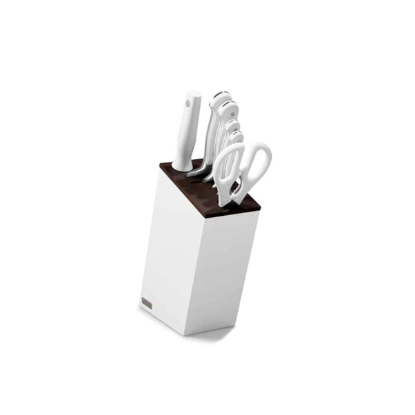 Wusthof Classic White Knife Block Set 7 Piece With Bread Knife
