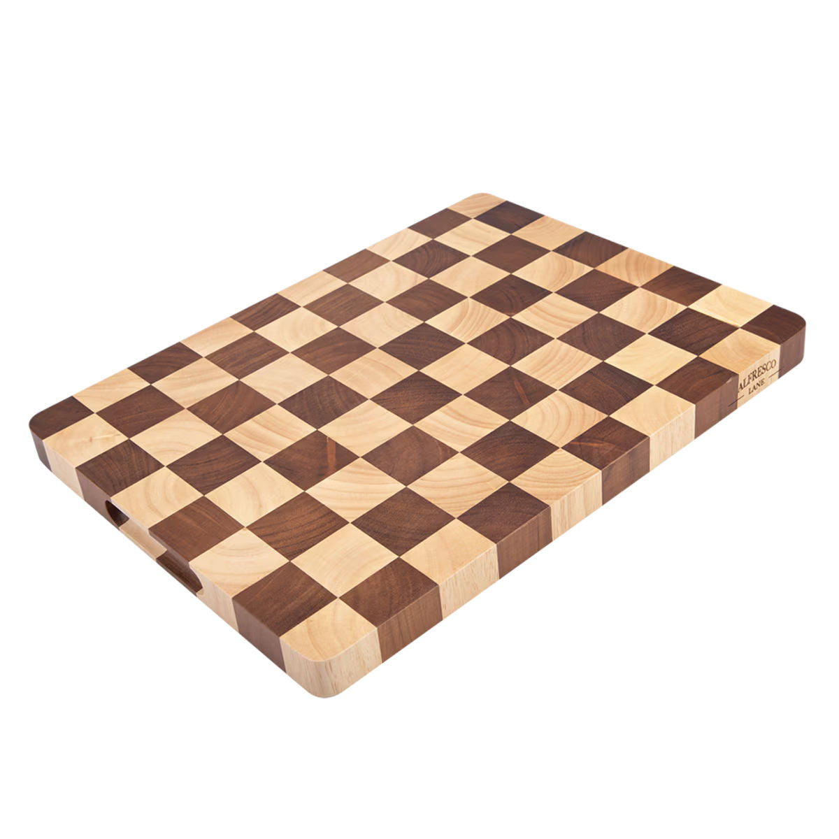 Alfresco Lane Checquered End Grain Cutting Board 40x30x2.5cm