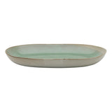 Ecology Galet Shallow Oval Bowl 36 x20.5cm Sage