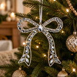 RAZ Jewel Bow Decoration Silver 17cm | Minimax