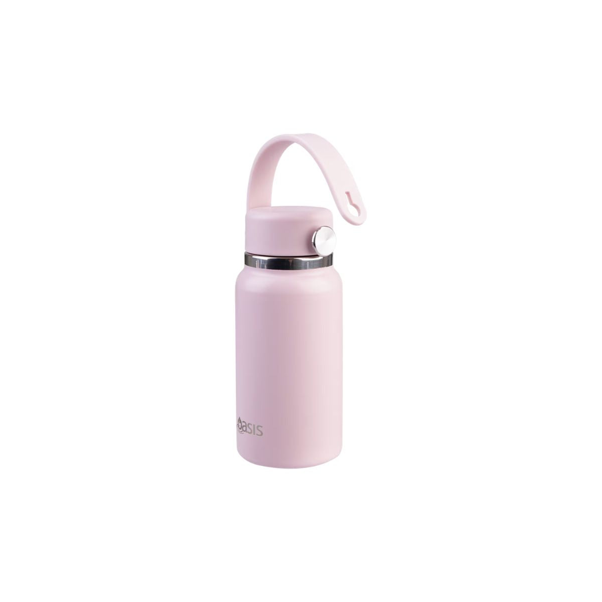 Oasis Stainless Steel Double Wall Insulated Mini Bottle Pink 200ml