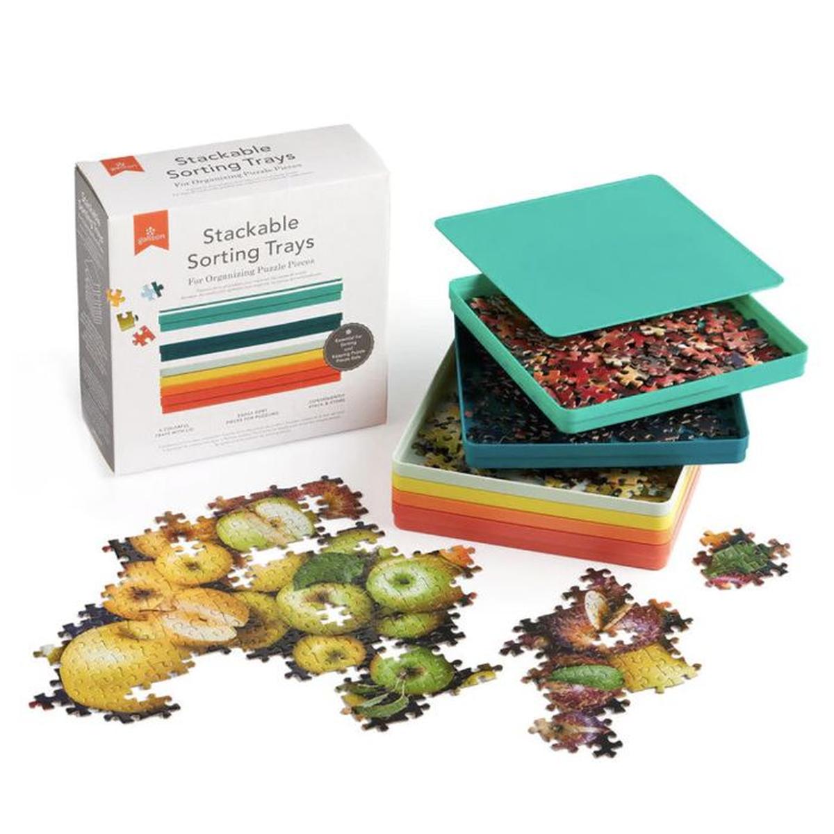 Galison Puzzle Stackable Sorting Trays 20x20x8cm | Minimax