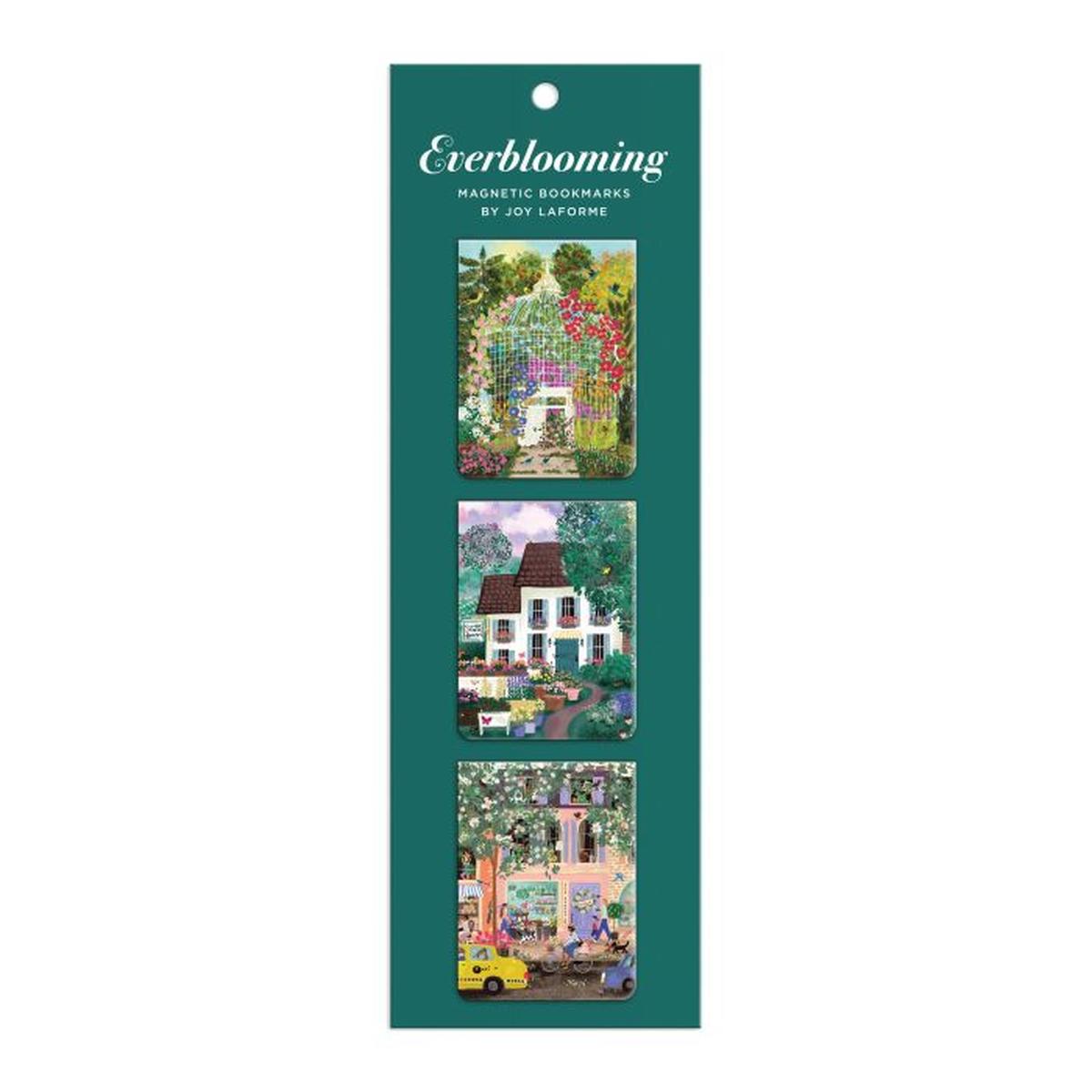 Galison Joy Laforme Everblooming Magnetic Bookmarks (Set of 3) | Minimax