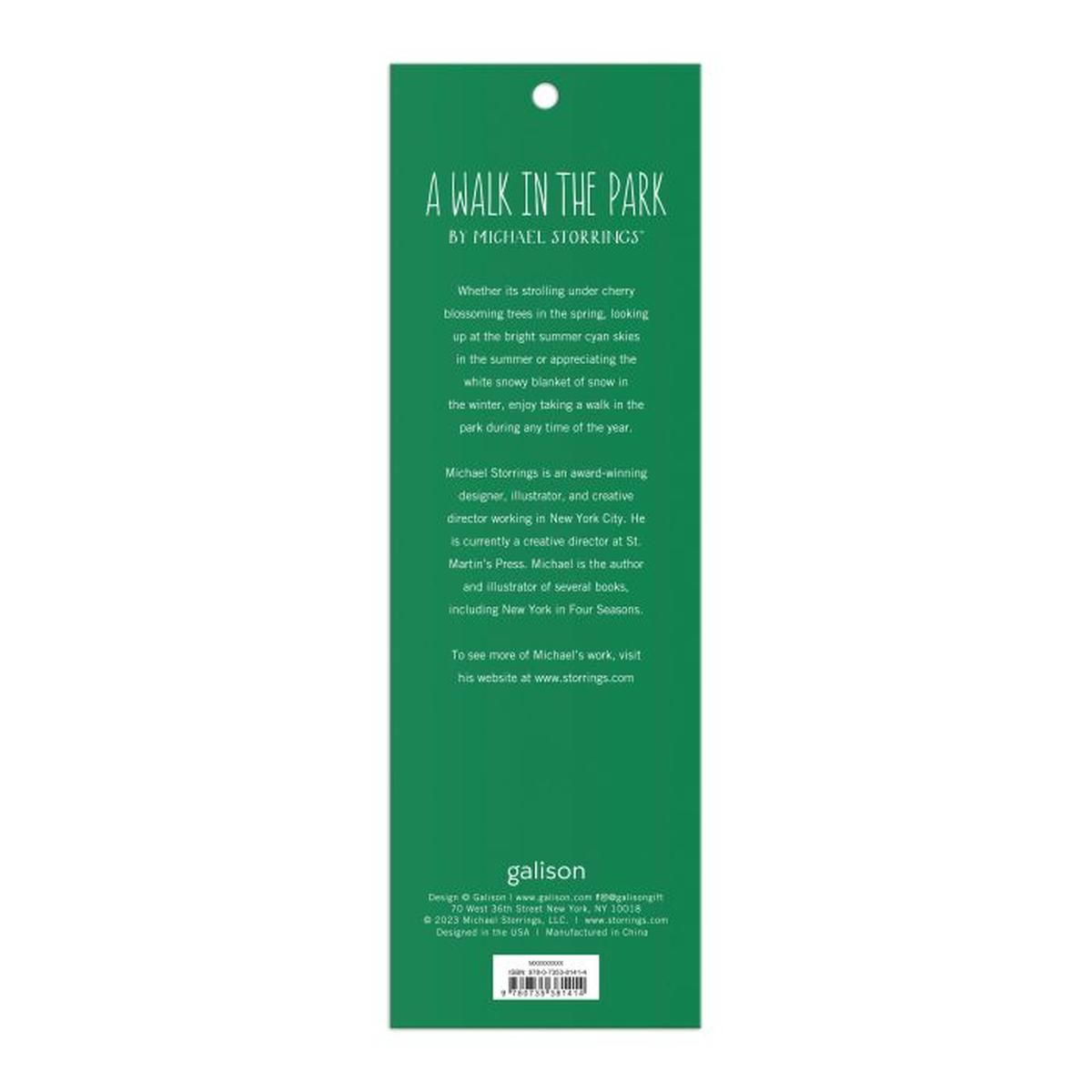 Galison Michael Storrings Walk in the Park Bookmarks (Set of 3) | Minimax