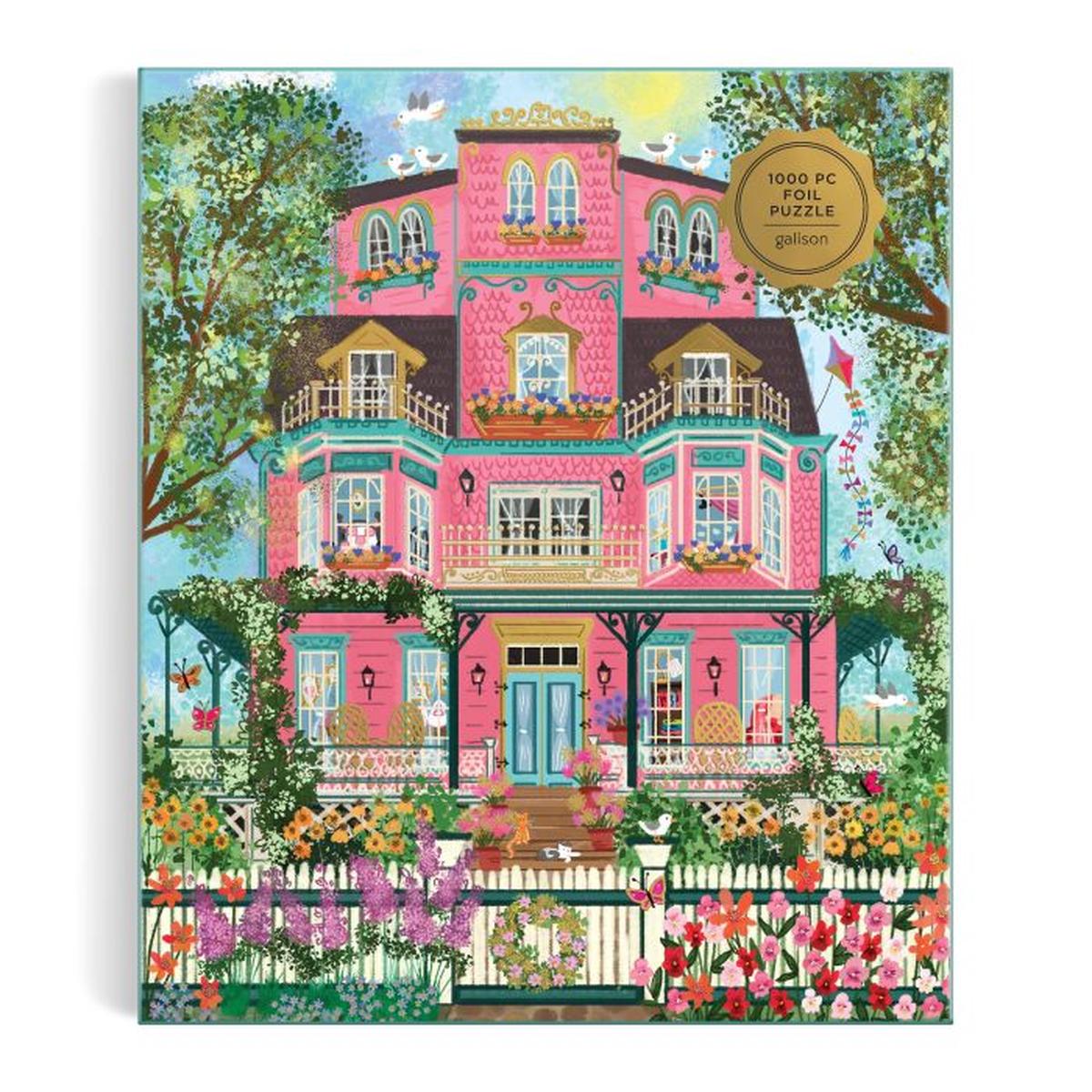 Galison Joy Laforme Capeside Victorian Foil Puzzle 1000 Piece | Minimax