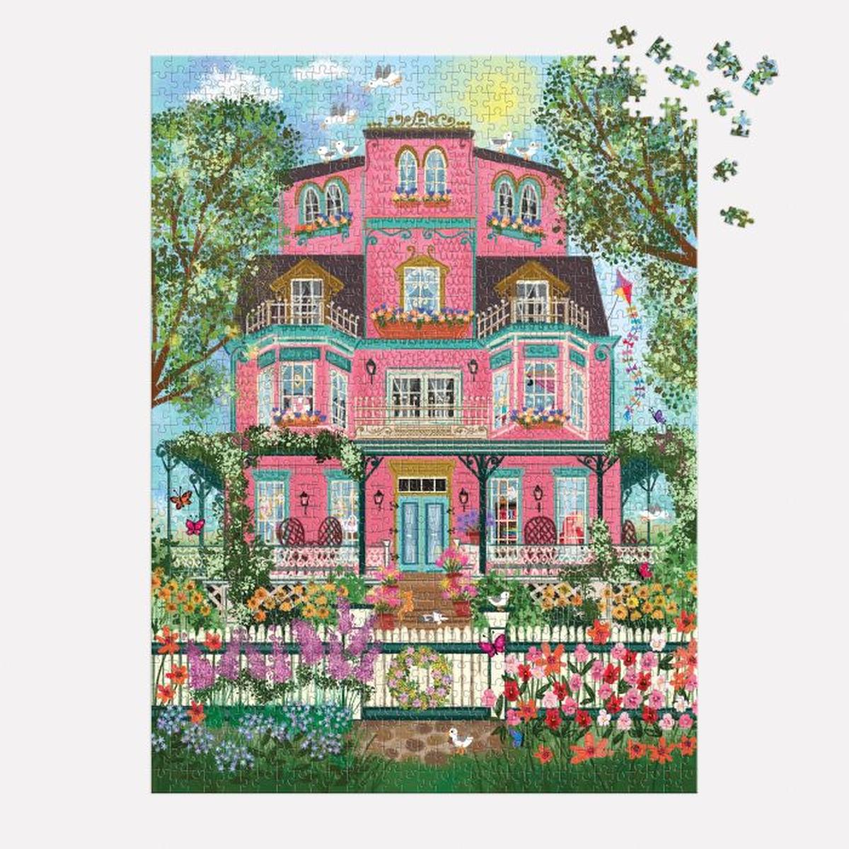Galison Joy Laforme Capeside Victorian Foil Puzzle 1000 Piece | Minimax