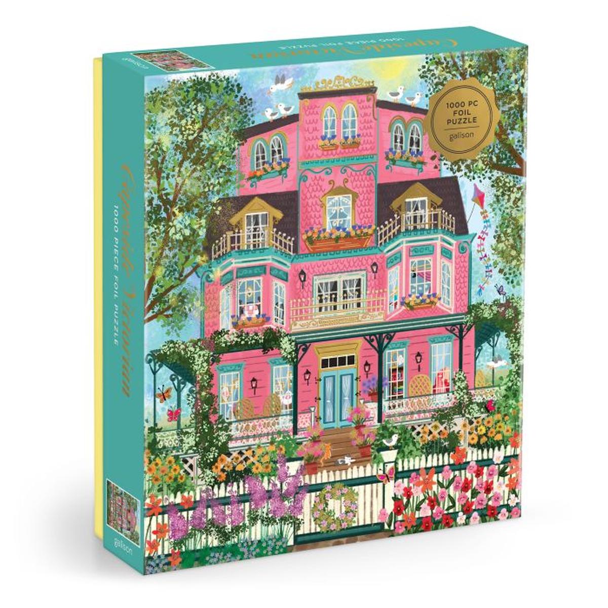 Galison Joy Laforme Capeside Victorian Foil Puzzle 1000 Piece | Minimax