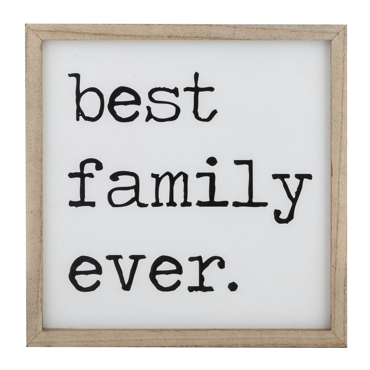 Emporium Best Family Wall Decor White/Black/Natural 30x1.5x30cm