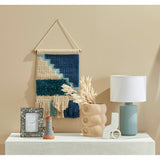 Emporium Tetris Wall Hanging Blues/Natural 50x1x30cm