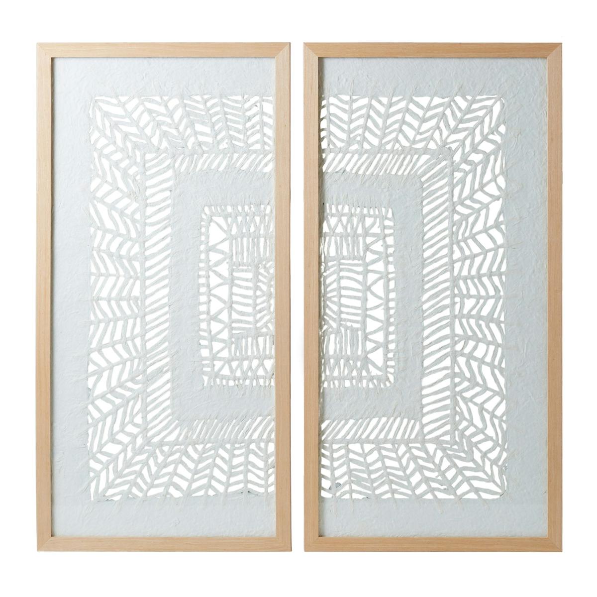 Amalfi Delvone Wall Decor Set/2 Multi-Coloured 40x40x4cm