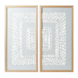 Amalfi Delvone Wall Decor Set/2 Multi-Coloured 40x40x4cm