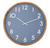 Amalfi Leonard Wall Clock Blue/White/Natural 41.5x5.5x41.5cm