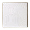 Amalfi Embossed Linear Wall Art White 60x60x4.5cm