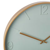 Amalfi Modern Green Wall Clock Pale Green/Gold 60x6x60cm