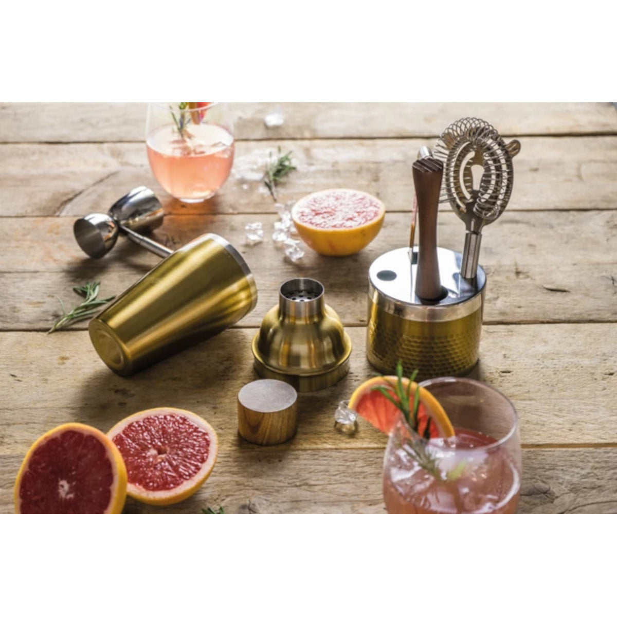 BarCraft Gold Cocktail Set 6 Piece