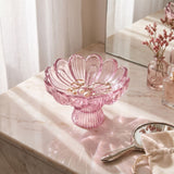 Swing Gifts Opal Glass Mini Pedestal Bowl Pink 14cm