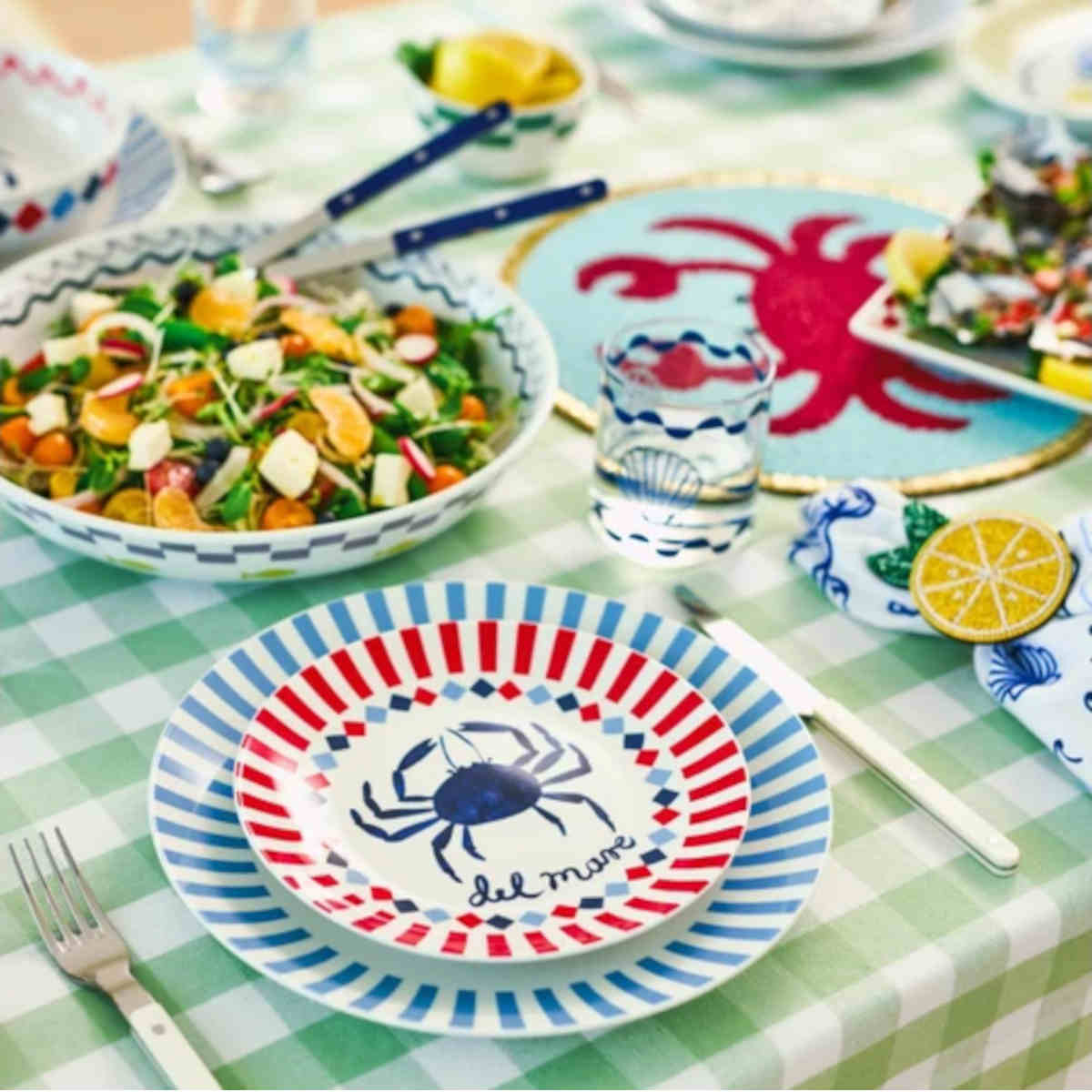 Porto Nautilus Side Plates Assorted 20cm (Set of 4) | Minimax