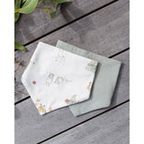 Little Linen Jersey Bibs 2 Pack - Farmyard Lamb | Minimax