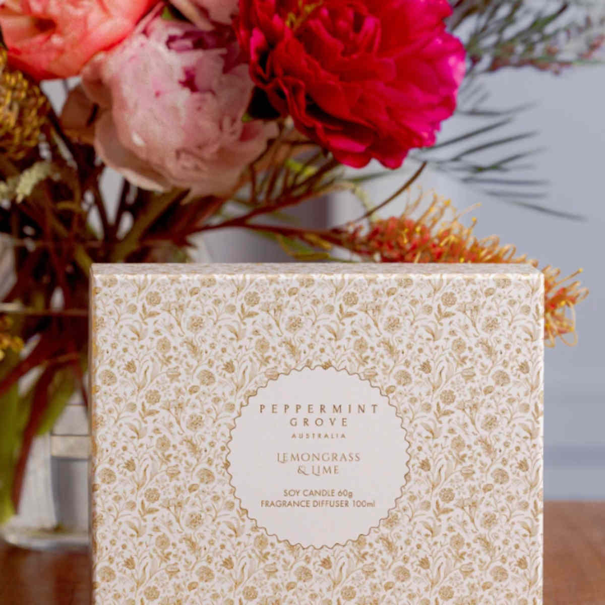 Peppermint Grove Lemongrass & Lime Mini Soy Candle & Diffuser Set