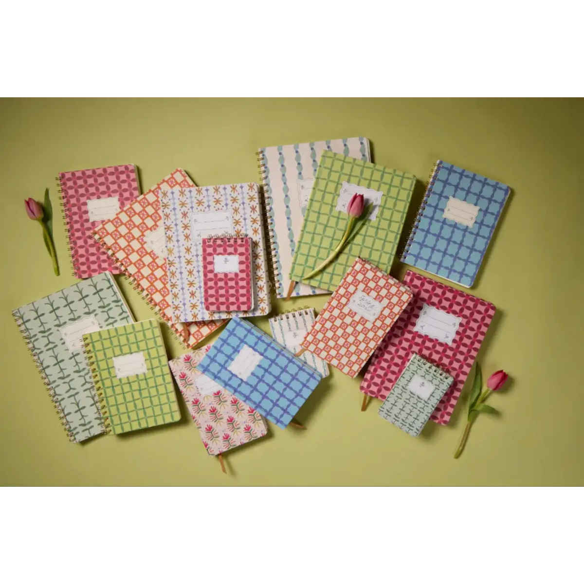 Designworks Ink Vine Twin Wire Notebook Green 21x29cm | Minimax
