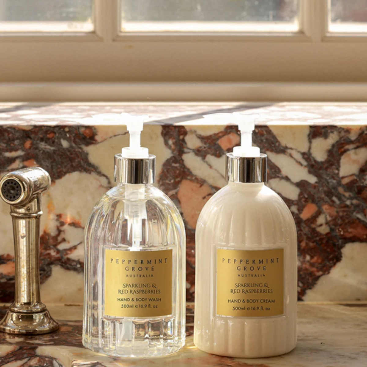 Peppermint Grove Sparkling & Red Raspberries Hand & Body Wash 500ml