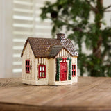 French Country Garland Cottage Tealight House Cream 15.5x11.5x15.5cm | Minimax