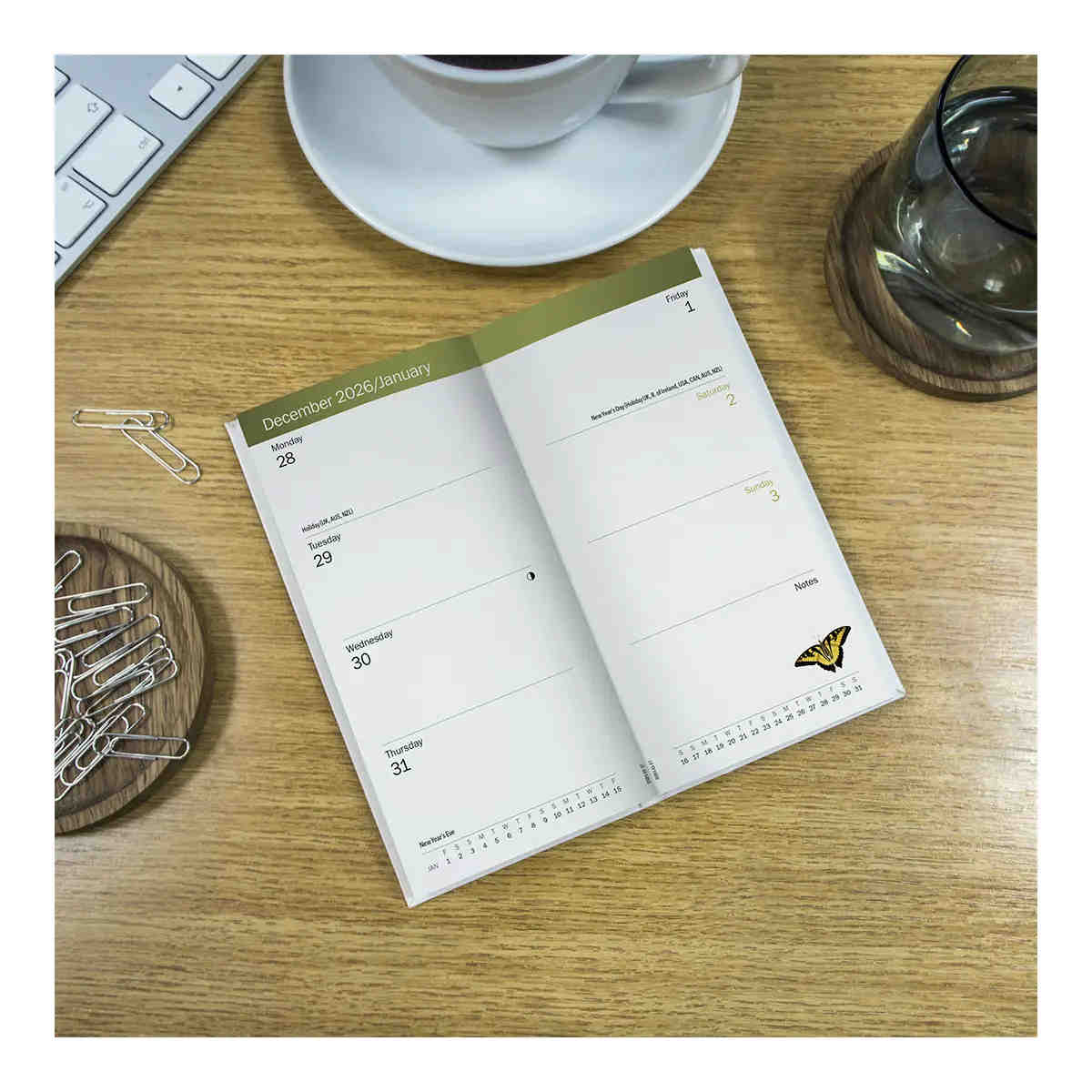 Royal Botanic Gardens 2027 Slim Pocket Diary 16x9cm | Minimax