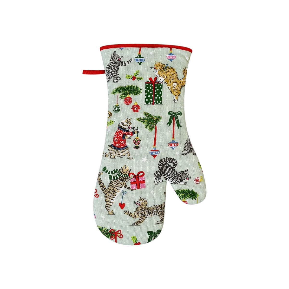Ulster Weavers Christmas Cats Gauntlet Oven Glove Multi-Coloured