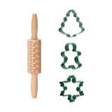 Davis & Waddell Cookie Cutter Set of 4 With Rolling Pin