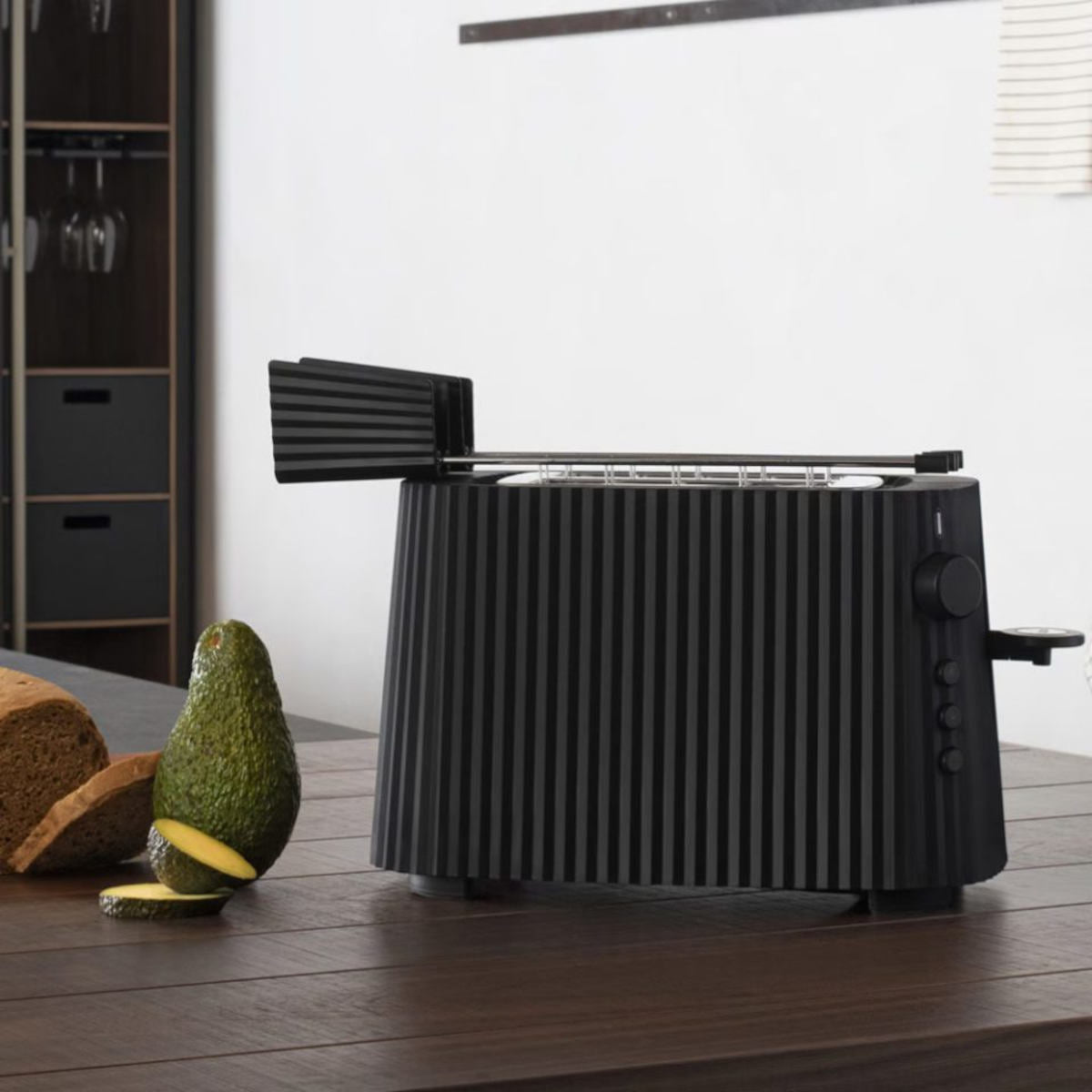 Alessi Plissé Toaster Slice Black Minimax