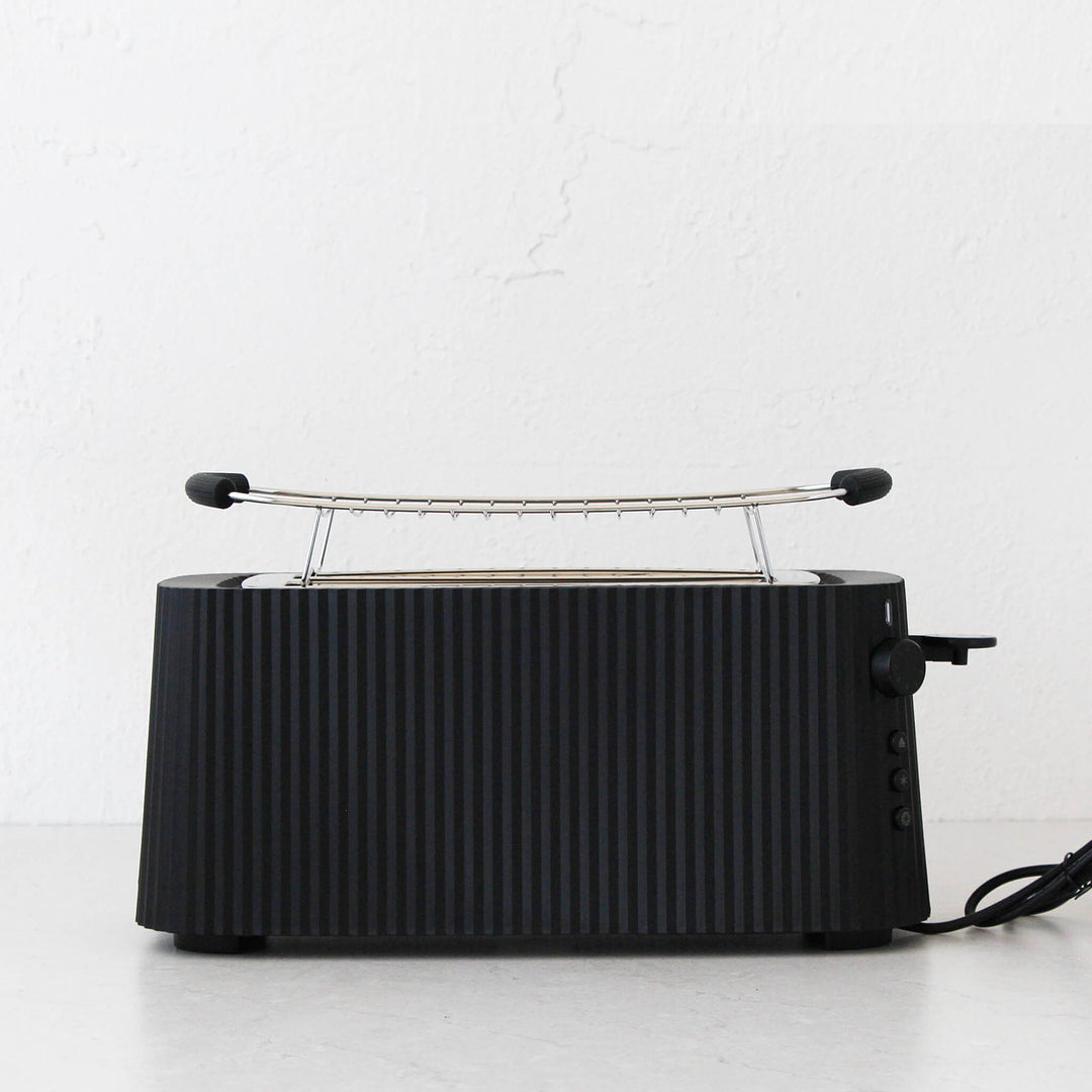 Alessi Plissé Toaster 4 Slice Black | Minimax