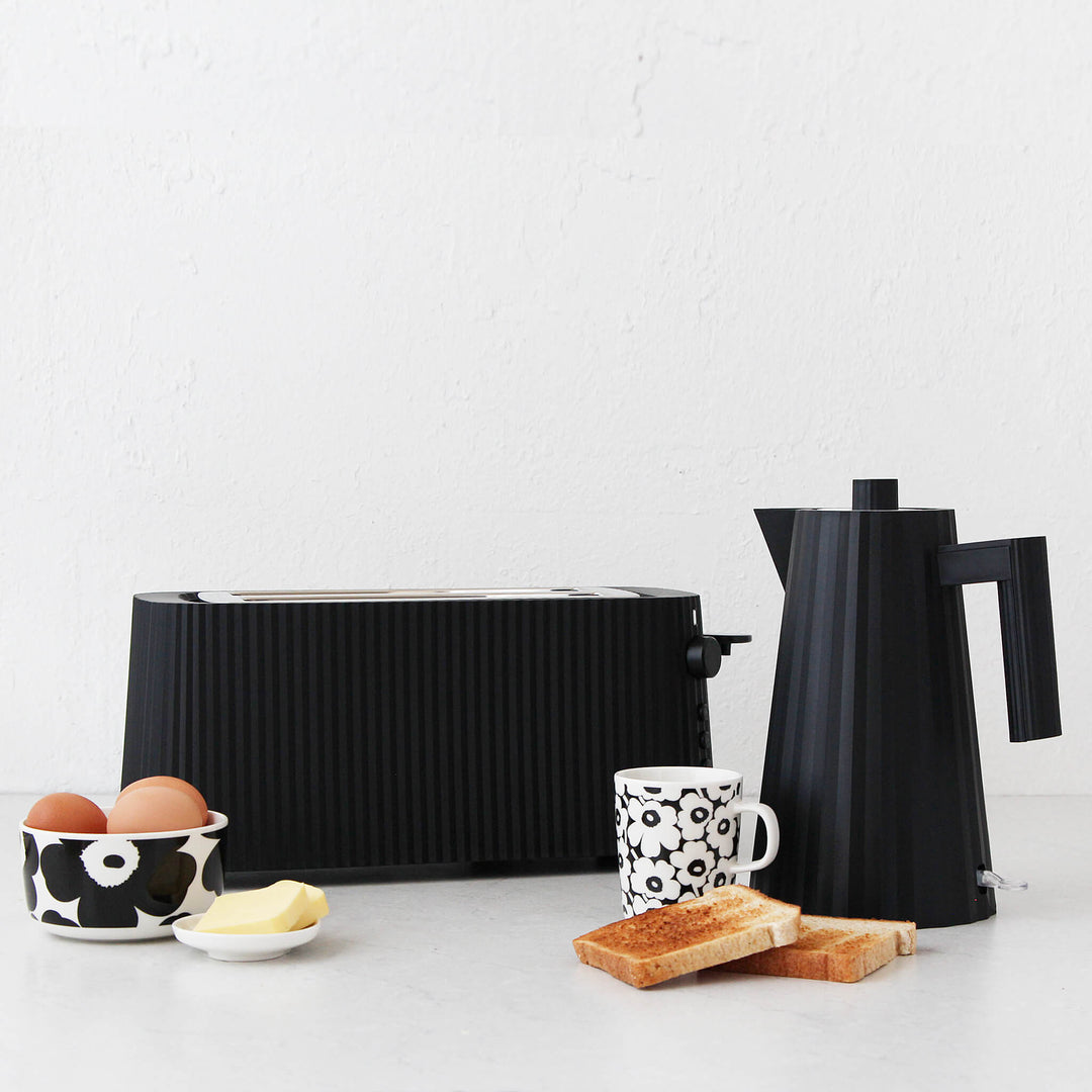 Alessi Plissé Toaster 4 Slice Black | Minimax