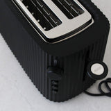 Alessi Plissé Toaster 4 Slice Black | Minimax