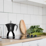 Bialetti Moka Induction Coffee Pot Black 6 Cup | Minimax