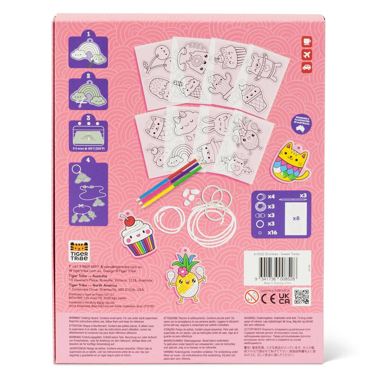 Tiger Tribe Shrinkies - Sweet Treats | Minimax - packaging back view